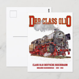 DRB Class 01.10 Steam Train. Deutsche Reichsbahn Postkarte