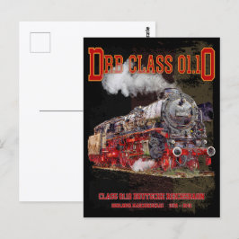 DRB Class 01.10 Steam Train. Deutsche Reichsbahn Postkarte