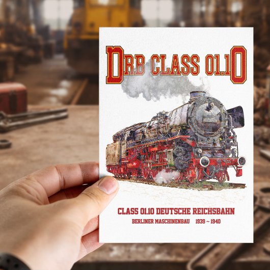 DRB Class 01.10 Steam Train. Deutsche Reichsbahn Postkarte