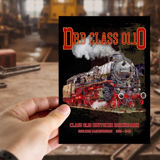 DRB Class 01.10 Steam Train. Deutsche Reichsbahn Postkarte