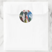 DREAD AS RED HEAD JESUS RUNDER AUFKLEBER (Tasche)