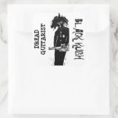 DREAD GUITARIST BLACK KUSH QUADRATISCHER AUFKLEBER (Tasche)