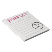 Dread-Liste Notizblock (angewinkelt)