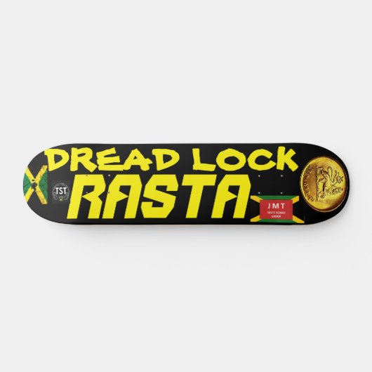 DREAD LOCK RASTA OFFIZIELL 7 3/4" Skateboarddecke Skateboard (Horizontal)