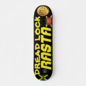 DREAD LOCK RASTA OFFIZIELL 7 3/4" Skateboarddecke Skateboard (Vorne)