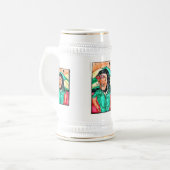 Dread-Profil Zeichnend Bierglas (Vorderseite Links)