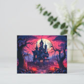 Dreadful Haunted Mansion After Dark Postkarte (Stehend Vorderseite)