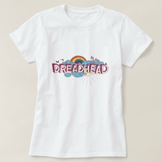 Dreadhead Retro Psychedelic Graphic T-Shirt (Design vorne)