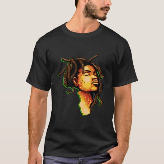 Dreadlock - Dread Africa-Liebe T-Shirt (Vorderseite)
