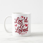Dreadlock-Erbe Valentinstag Haar-Liebe-Tasse Kaffeetasse (Links)