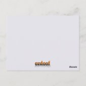 Dreadlock Girl Postcard Postkarte (Rückseite)