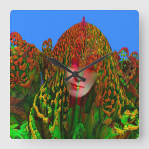 Dreadlock Holiday Quadratische Wanduhr