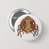 Dreadlock Mädchen Button (Vorne & Hinten)