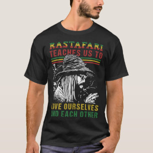 Dreadlock Rastamane Äthiopische Flagge Rastafari-S T-Shirt