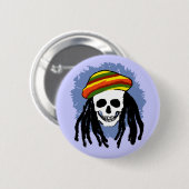 Dreadlock Schädel Button (Vorne & Hinten)