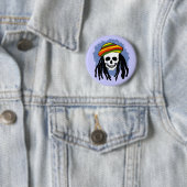 Dreadlock Schädel Button (Beispiel)