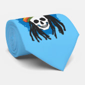 Dreadlock Schädel Krawatte (Gerollt)