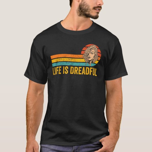 Dreadlocks Dreads Rastafari Rasta Life Is Dreadful T-Shirt (Vorderseite)