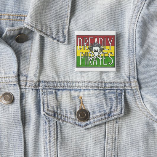 DREADLY PIRATEN-FLAGGE BUTTON (Beispiel)
