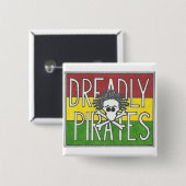 DREADLY PIRATEN-FLAGGE BUTTON (Vorne & Hinten)
