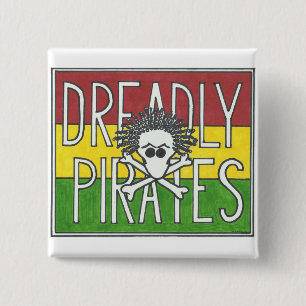 DREADLY PIRATEN-FLAGGE BUTTON