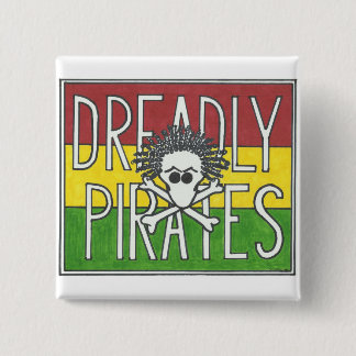 DREADLY PIRATEN-FLAGGE BUTTON