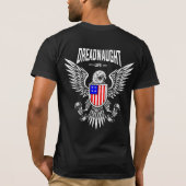 Dreadnaught Adler Flag (Farbe) Logo T-Shirt (Rückseite)