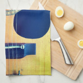 Dreadnought Acoustic 6-String Guitar Artist Design Geschirrtuch (Viertel Falte)