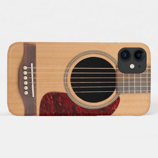 Dreadnought Acoustic 6 String Guitar Case-Mate iPhone Hülle (Rückseite (Horizontal))