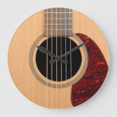 Dreadnought Acoustic 6 String Guitar Große Wanduhr (Vorderseite)