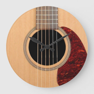 Dreadnought Acoustic 6 String Guitar Große Wanduhr