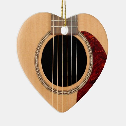 Dreadnought Acoustic 6 String Guitar Keramik Ornament (Rechts)