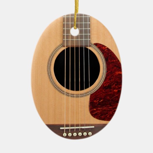 Dreadnought Acoustic 6 String Guitar Keramikornament (Vorne)