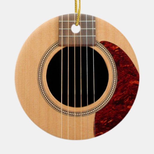 Dreadnought Acoustic 6 String Guitar Keramikornament (Vorne)