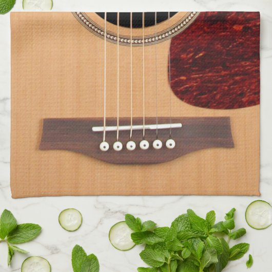Dreadnought Acoustic 6 String Guitar Küchentuch (Gefaltet)