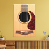 Dreadnought Acoustic 6 String Guitar Leinwanddruck (Insitu (Wohnzimmer))