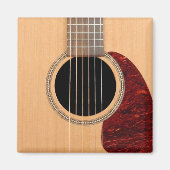 Dreadnought Acoustic 6 String Guitar Magnet (Vorne)