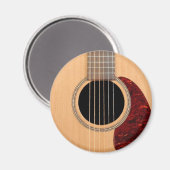 Dreadnought Acoustic 6 String Guitar Magnet (Vorderseite/Rückseite)