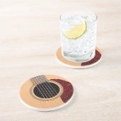 Dreadnought Acoustic 6 String Guitar Sandstein Untersetzer (Seite)