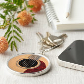 Dreadnought Acoustic 6 String Guitar Schlüsselanhänger (Seite)