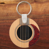 Dreadnought Acoustic 6 String Guitar Schlüsselanhänger (Rückseite)