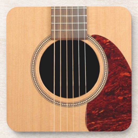 Dreadnought Acoustic 6 String Guitar Untersetzer (Vorderseite)