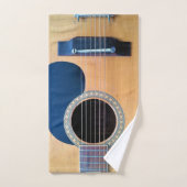 Dreadnought Acoustic Guitar Badhandtuch Set (Handtuch)