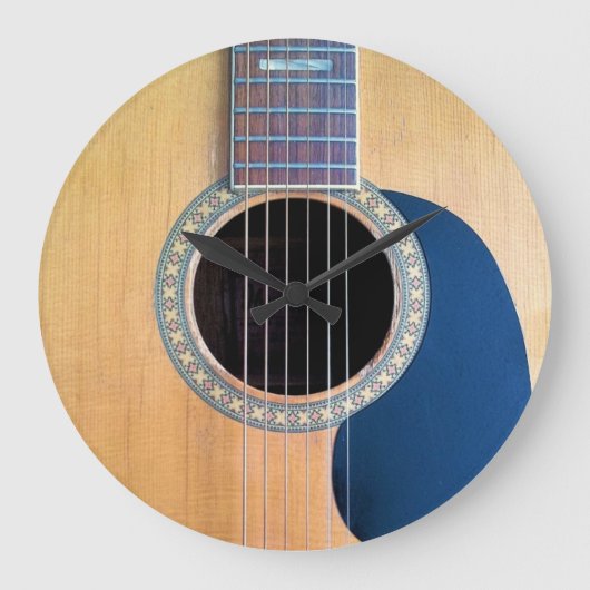 Dreadnought Acoustic Guitar Große Wanduhr (Vorderseite)