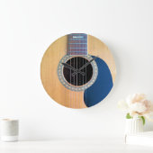 Dreadnought Acoustic Guitar Große Wanduhr (Zuhause)