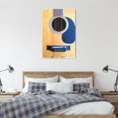Dreadnought Acoustic Guitar Leinwanddruck (Insitu (Schlafzimmer))