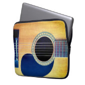 Dreadnought-Akustikgitarre 6-String Künstler-Desig Laptopschutzhülle (Vorderseite Links)