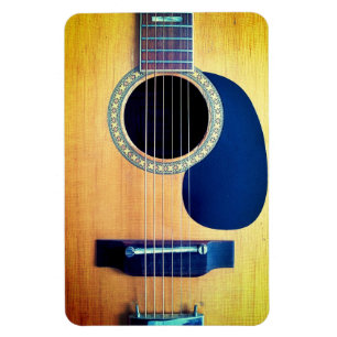 Dreadnought-Akustikgitarre 6-String Künstler-Desig Magnet