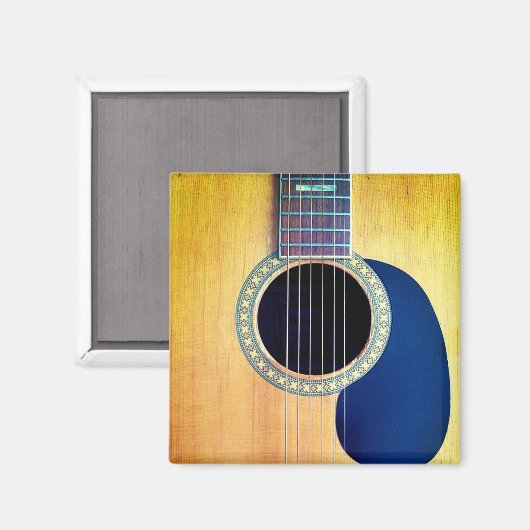 Dreadnought-Akustikgitarre 6-String Künstler-Desig Magnet (Vorderseite/Rückseite)