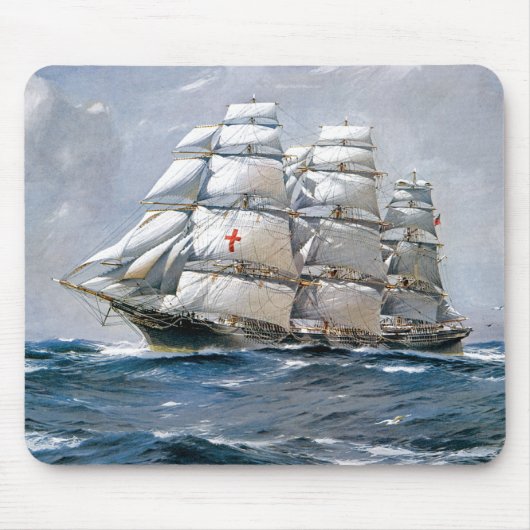 Dreadnought-Segelklipper Mousepad (Vorne)